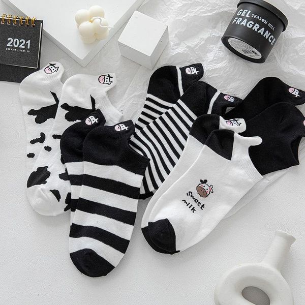 socks & hosiery sp&city thin section woman asakuchi harajuku cow models cute ins cotton foot for women's clothing accessories, Black;white
socks & hosiery sp&city thin section woman asakuchi harajuku cow models cute ins cotton foot for women's clothing accessories, Black;white