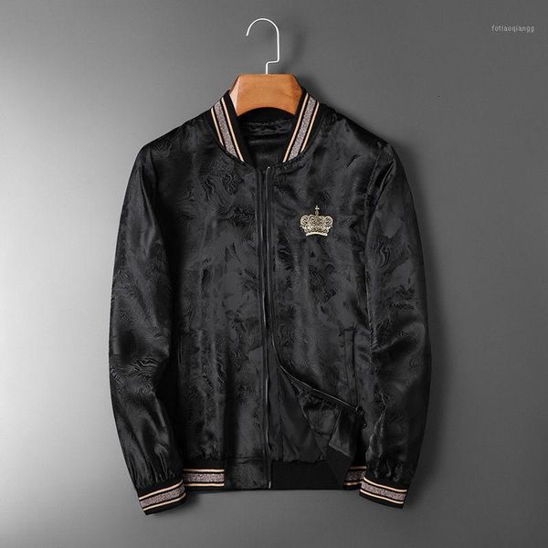 autumn men jacket spring jacquard embroidered bomber luxury floral club outfit vintage men's jackets, Black;brown
autumn men jacket spring jacquard embroidered bomber luxury floral club outfit vintage men's jackets, Black;brown