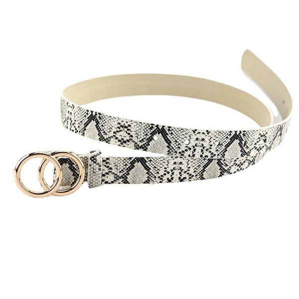 belts vintage women double ring metal buckle belt lunxury designer snake patterns leather female waistband for jeans cool boy girl, Black;brown
belts vintage women double ring metal buckle belt lunxury designer snake patterns leather female waistband for jeans cool boy girl, Black;brown