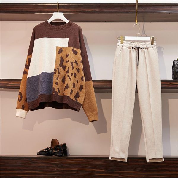 two piece dress women large plus size tracksuit suit sweater+pants set and pant winter warm matching funny big kintted, White
two piece dress women large plus size tracksuit suit sweater+pants set and pant winter warm matching funny big kintted, White