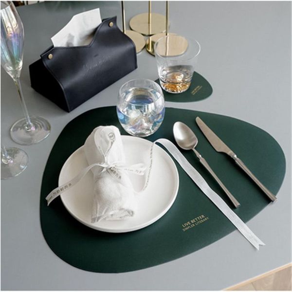 brand 2 pcs pu leather luxury placemat washable waterproof mats elegant tablemat kitchen dining tableware mat & pads
brand 2 pcs pu leather luxury placemat washable waterproof mats elegant tablemat kitchen dining tableware mat & pads