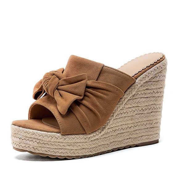 slippers platform women outdoor open toe wedges sandals lady summer wedge high heels shoes large size fashion knitted flip flops, Black
slippers platform women outdoor open toe wedges sandals lady summer wedge high heels shoes large size fashion knitted flip flops, Black