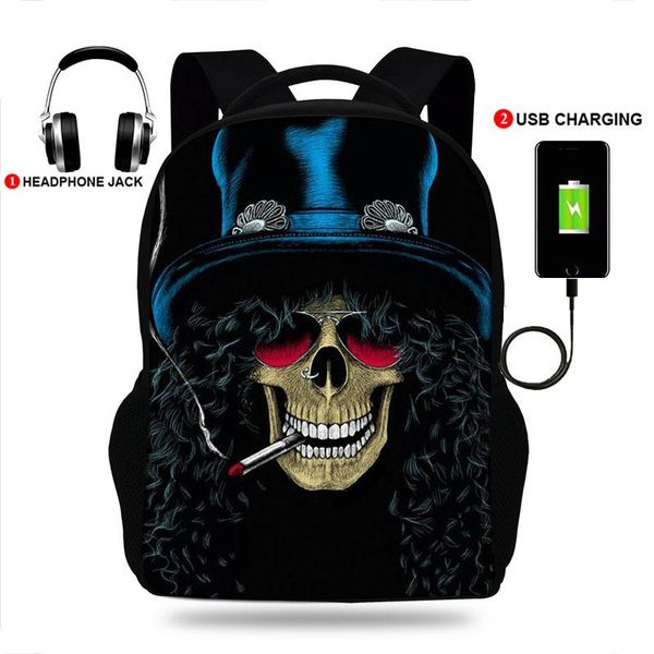 backpack 17inch heavy metal skull print usb port backpacks for teenager boys&girls school bags laprucksack
backpack 17inch heavy metal skull print usb port backpacks for teenager boys&girls school bags laprucksack