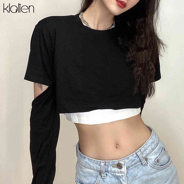 t shirt fashion casual female summer black sweatshirt and white camis 2 pieces set cotton t shirt high street wild tee
t shirt fashion casual female summer black sweatshirt and white camis 2 pieces set cotton t shirt high street wild tee
