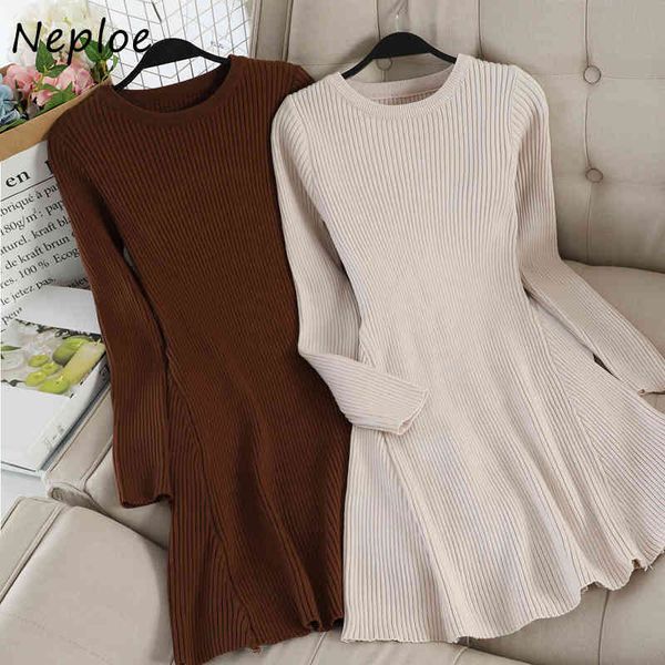 neploe autumn simple o-neck knitted dress new solid color elegant femme vestidos casual all-match women dresses 1h646 210423, Black;gray
neploe autumn simple o-neck knitted dress new solid color elegant femme vestidos casual all-match women dresses 1h646 210423, Black;gray