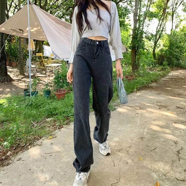 women's jeans 2021 spring and autumn large size 5xl grey high waist for woman loose casual long pants trousers, Blue
women's jeans 2021 spring and autumn large size 5xl grey high waist for woman loose casual long pants trousers, Blue