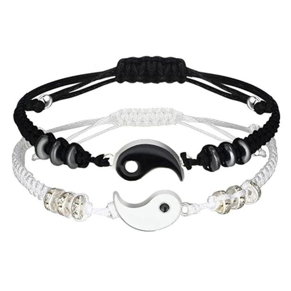 charm bracelets 83xc 2pcs/set dainty tai chi hand woven bracelet couple for girlfriend gift, Golden;silver
charm bracelets 83xc 2pcs/set dainty tai chi hand woven bracelet couple for girlfriend gift, Golden;silver