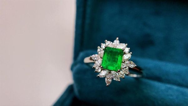 cluster rings guild jy colombia solid 18k white gold nature green emerald 0.54ct for women birthday's presents fine jewelry, Golden;silver
cluster rings guild jy colombia solid 18k white gold nature green emerald 0.54ct for women birthday's presents fine jewelry, Golden;silver