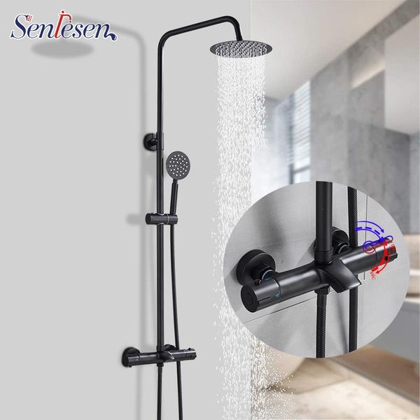 senlesen black + gold plated copper bath shower faucet bathroom set mixer adjust height sets
senlesen black + gold plated copper bath shower faucet bathroom set mixer adjust height sets