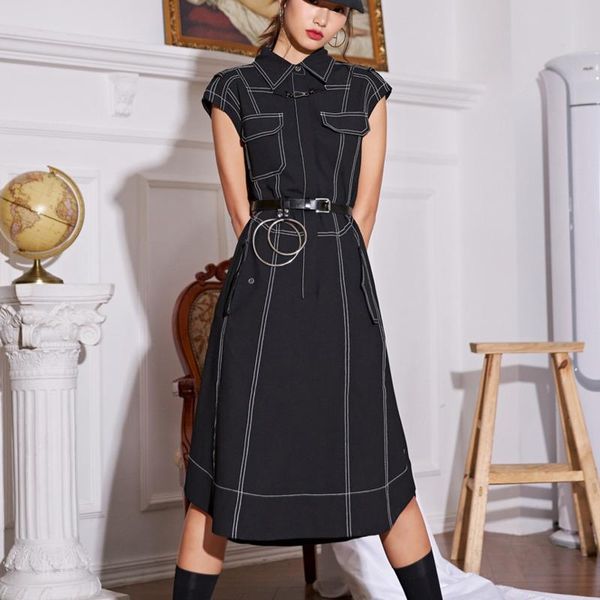 summer a line collar dress women fashion 2021 summercontrast stitch sleeveless black long shirt with pocket casual dresses, Black;gray
summer a line collar dress women fashion 2021 summercontrast stitch sleeveless black long shirt with pocket casual dresses, Black;gray