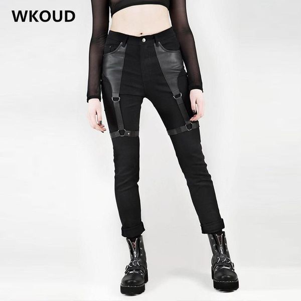 women's pants & capris wkoud 2021 women pencil fashion pu leather patchwork streetpants casual hiphop skinny sweatpants trousers p9016, Black;white
women's pants & capris wkoud 2021 women pencil fashion pu leather patchwork streetpants casual hiphop skinny sweatpants trousers p9016, Black;white