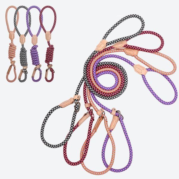 dog collars & leashes pet nylon leash adjustable p chain leather hand-stitched traction rope outdoor lightweight durable walking training
dog collars & leashes pet nylon leash adjustable p chain leather hand-stitched traction rope outdoor lightweight durable walking training
