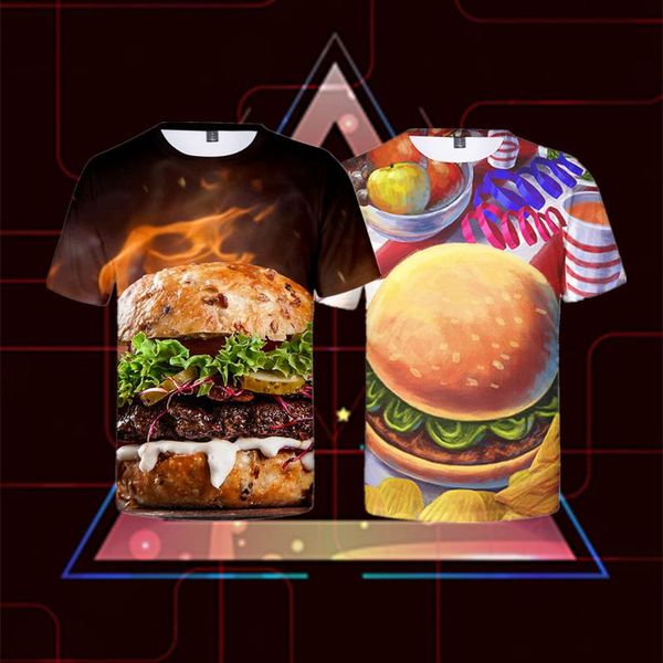 men's t-shirts creative burger series 3d digital printing casual fashion personality summer comfortable breathable man women t-shirt, White;black
men's t-shirts creative burger series 3d digital printing casual fashion personality summer comfortable breathable man women t-shirt, White;black