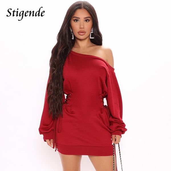 stigende slash neck bandage mini dress women casual long sleeve tie up short dresses autumn elegant bodycon slim, Black;gray
stigende slash neck bandage mini dress women casual long sleeve tie up short dresses autumn elegant bodycon slim, Black;gray
