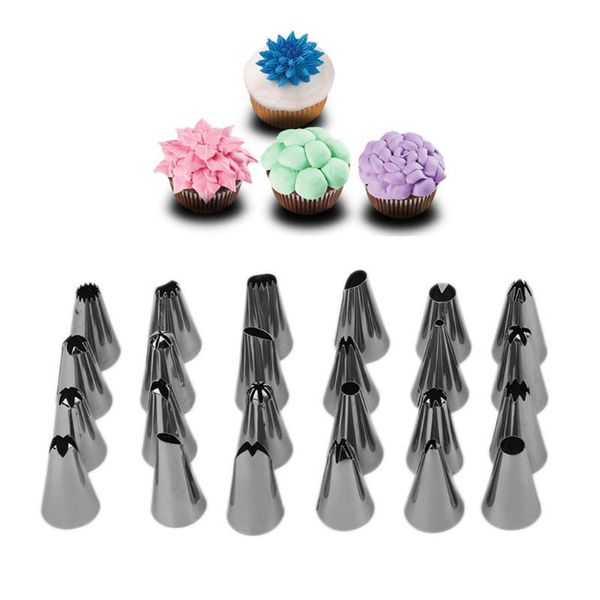 baking & pastry tools 24pcs/set durable large icing piping nozzles stainless steel tips set diy cream nozzle cake
baking & pastry tools 24pcs/set durable large icing piping nozzles stainless steel tips set diy cream nozzle cake