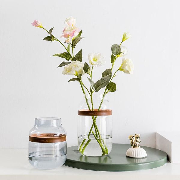 vases creative nordic style transparent glass leather vase living room dried flowers dining table decorative flower decoration
vases creative nordic style transparent glass leather vase living room dried flowers dining table decorative flower decoration