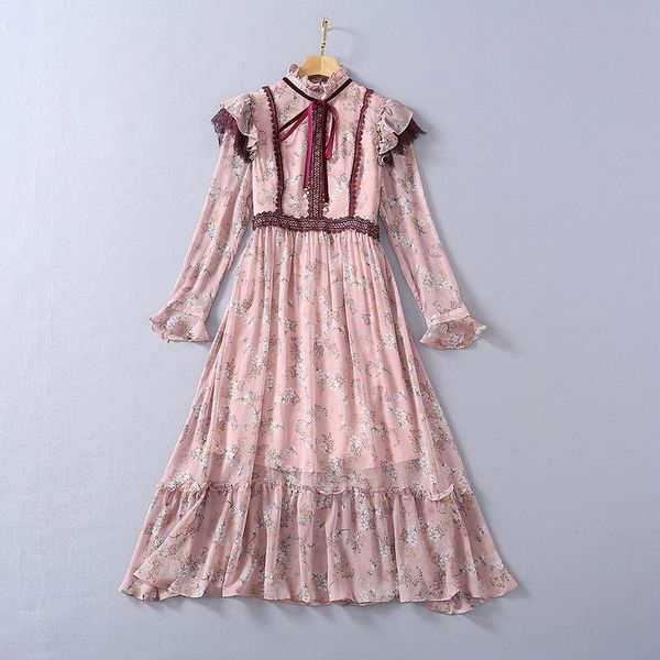 dresses european and american women's clothing 2021 the spring lace mosaic flower print long sleeve collar fashion dress sy2r, Black;gray
dresses european and american women's clothing 2021 the spring lace mosaic flower print long sleeve collar fashion dress sy2r, Black;gray