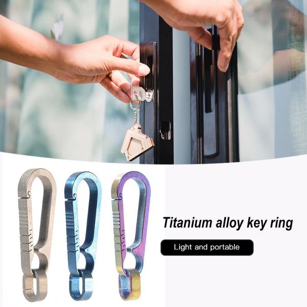 titanium alloy keychains car key waist hanging high load capacity diy keychain pendant clasp clips ring outdoor tool cords, slings and webbi
titanium alloy keychains car key waist hanging high load capacity diy keychain pendant clasp clips ring outdoor tool cords, slings and webbi