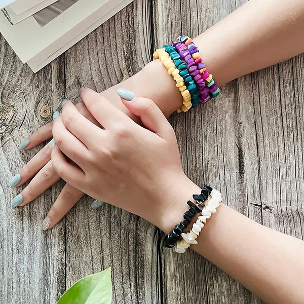 beaded, strands fashion bohemian handmade shell bracelets for women elastic cord adjustable all-match charm bracelet couple jewelry party gi, Black
beaded, strands fashion bohemian handmade shell bracelets for women elastic cord adjustable all-match charm bracelet couple jewelry party gi, Black