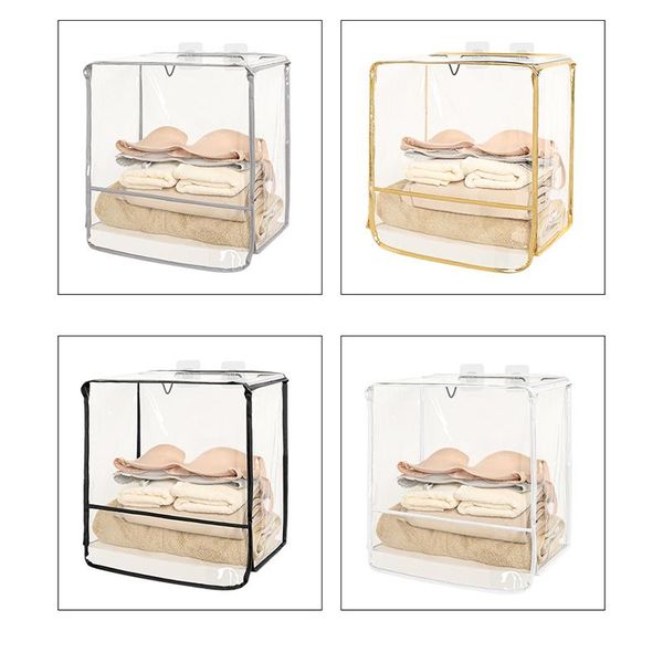 storage bags transparent bathroom bag waterproof dustproof clothes and toiletry hanging large capacity home organizer
storage bags transparent bathroom bag waterproof dustproof clothes and toiletry hanging large capacity home organizer