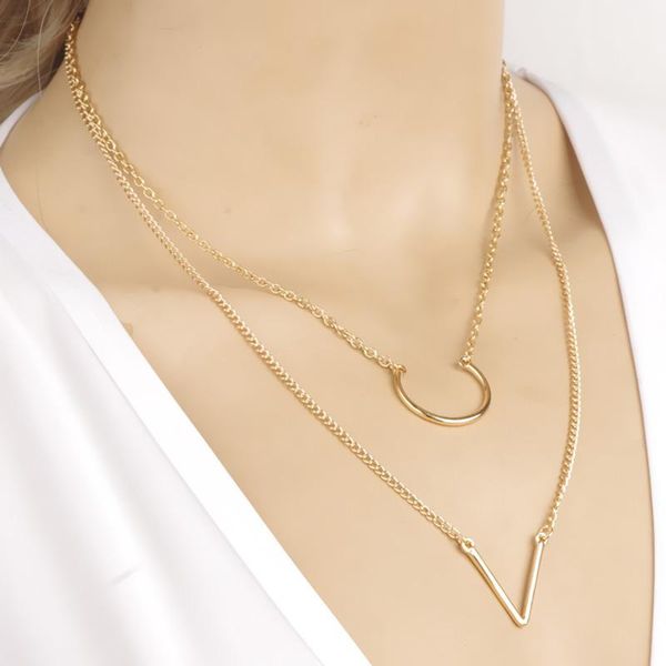pendant necklaces fashion women simple geometric triangle punk gothic jewellery, Silver
pendant necklaces fashion women simple geometric triangle punk gothic jewellery, Silver