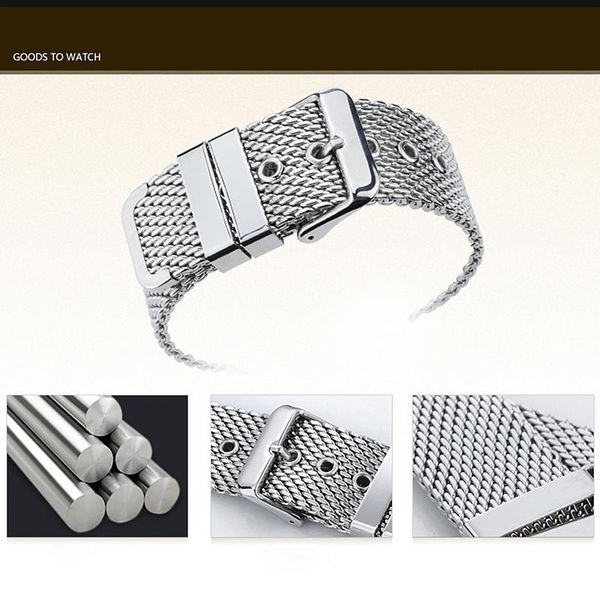 watch bands 18mm 20mm 22mm 24mm milanese strap waterproof stainless steel bnad replacement wrist bracelet accessories, Black;brown
watch bands 18mm 20mm 22mm 24mm milanese strap waterproof stainless steel bnad replacement wrist bracelet accessories, Black;brown