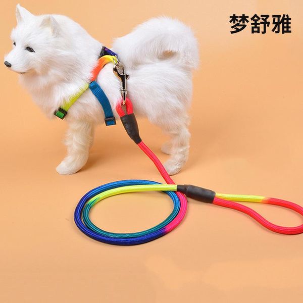 dog collars & leashes rainbow color cat pet harness leash puppy strong durable round for small medium large dogs supplies
dog collars & leashes rainbow color cat pet harness leash puppy strong durable round for small medium large dogs supplies