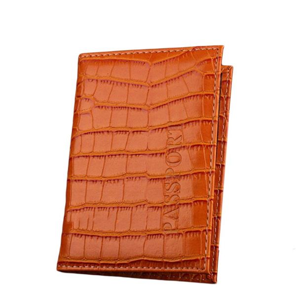 card holders id protective case travel portable waterproof scratch resistant soft pu leather crocodile texture passport cover, Brown;gray
card holders id protective case travel portable waterproof scratch resistant soft pu leather crocodile texture passport cover, Brown;gray