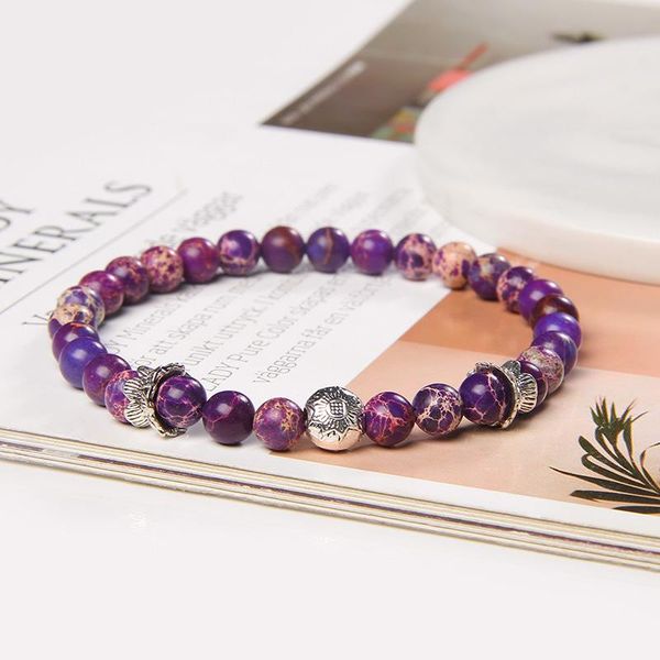 beaded, strands 6mm natural stone beaded bracelet colored imperial jaspers beads round silver color ball charm women men yoga jewelry, Black
beaded, strands 6mm natural stone beaded bracelet colored imperial jaspers beads round silver color ball charm women men yoga jewelry, Black