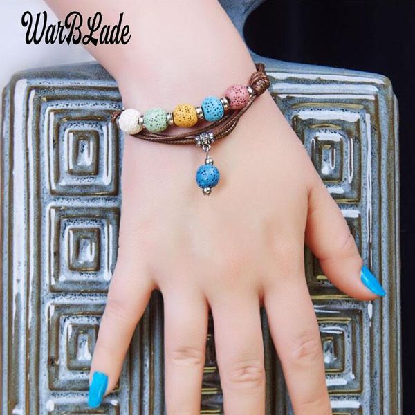 fashion jewelry natural lava beads bracelets colorful stone leather bracelet charms wristband for women link, chain, Black
fashion jewelry natural lava beads bracelets colorful stone leather bracelet charms wristband for women link, chain, Black