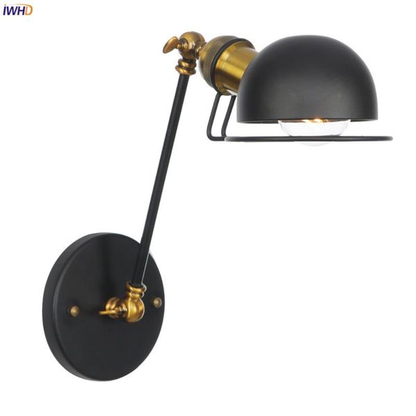 wall lamp iwhd black single arm vintage bedroom mirror stair light loft industrial retro lights for home lighting luminaria
wall lamp iwhd black single arm vintage bedroom mirror stair light loft industrial retro lights for home lighting luminaria
