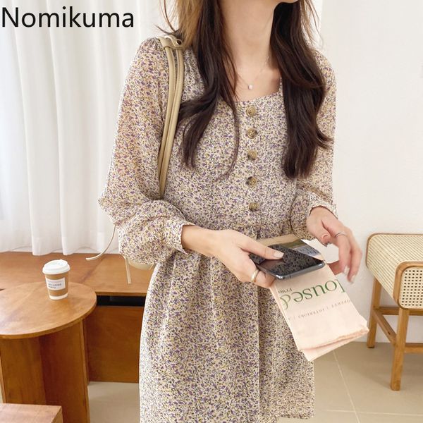 nomikuma vintage fashion floral printed dress women square collar long sleeve slim waist chiffon dresses a line vestidos 3c435 210514, Black;gray
nomikuma vintage fashion floral printed dress women square collar long sleeve slim waist chiffon dresses a line vestidos 3c435 210514, Black;gray