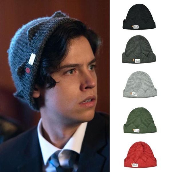 wave pattern edge knitted winter warm cap creative design crown melon hat 53cd cycling caps & masks, Black
wave pattern edge knitted winter warm cap creative design crown melon hat 53cd cycling caps & masks, Black