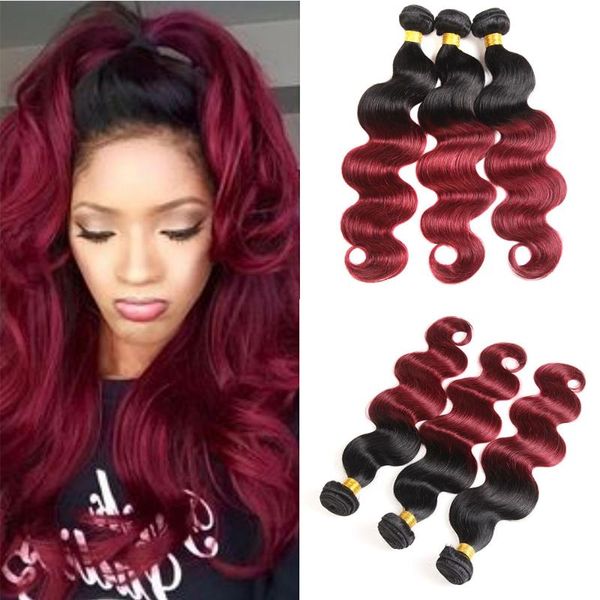 human hair bulks elees brazilian weave ombre bundles body wave 1b/99j red burgundy extensions remy, Black
human hair bulks elees brazilian weave ombre bundles body wave 1b/99j red burgundy extensions remy, Black