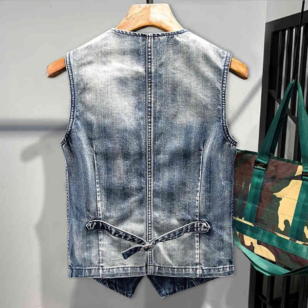 men's vests british male cowboy denim vintage vest thin trim sleeveless jacket short casual street motorcycle jean s 2jf4, Black;white
men's vests british male cowboy denim vintage vest thin trim sleeveless jacket short casual street motorcycle jean s 2jf4, Black;white