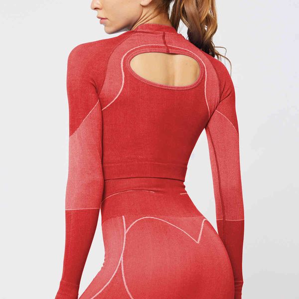 women's tracksuits 2021ins line jacquard seamless long sleeve gradual hollow fitness yoga suit, Gray
women's tracksuits 2021ins line jacquard seamless long sleeve gradual hollow fitness yoga suit, Gray