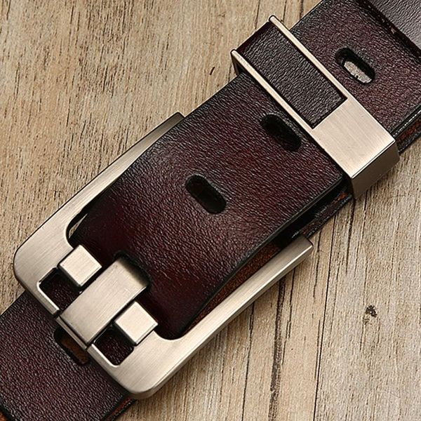 belts style men's outdoor metal cowhide belt retro pin buckle leather, Black;brown
belts style men's outdoor metal cowhide belt retro pin buckle leather, Black;brown