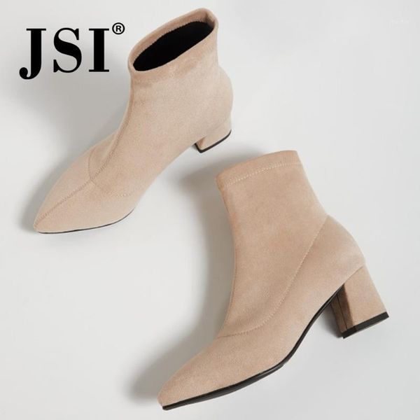 boots jsi ankle winter women suede pointed toe square high heel shoes ladies sexty short female women's jo6051, Black
boots jsi ankle winter women suede pointed toe square high heel shoes ladies sexty short female women's jo6051, Black