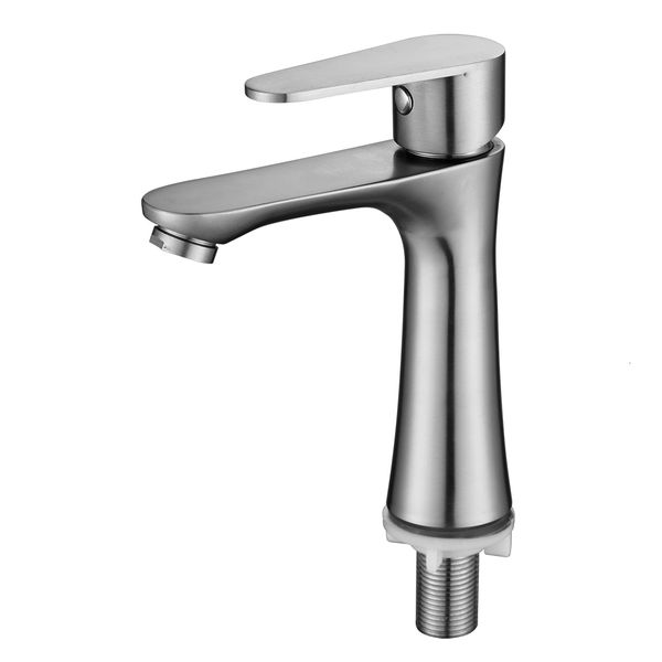 bathroom sink faucets 304 stainless steel single cold wash basin basin brushed torneiras monocomando gtjb
bathroom sink faucets 304 stainless steel single cold wash basin basin brushed torneiras monocomando gtjb