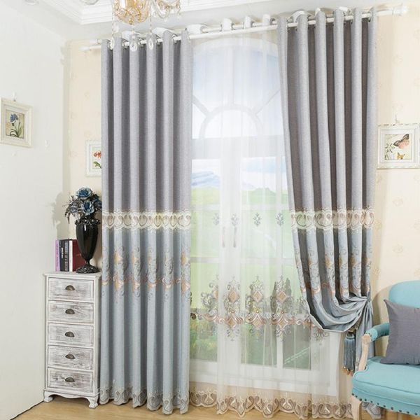fashion simple embroidered curtains european style study living room and bedroom blackout curtain & drapes
fashion simple embroidered curtains european style study living room and bedroom blackout curtain & drapes