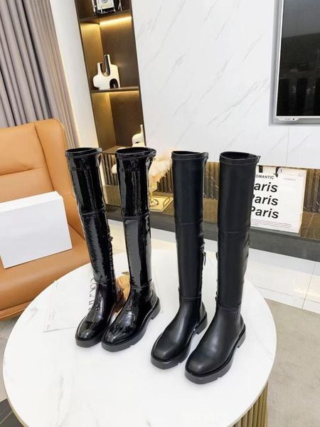 boots women shoes winter large size round toe mid heels platform slip on genuine leather stretch over the knee zapatos de mujer, Black
boots women shoes winter large size round toe mid heels platform slip on genuine leather stretch over the knee zapatos de mujer, Black