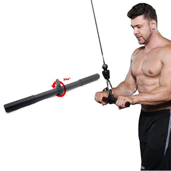 fitness rotating straight bar for pulley cable machine attachments rowing handle bicep pull back workout training accessories
fitness rotating straight bar for pulley cable machine attachments rowing handle bicep pull back workout training accessories