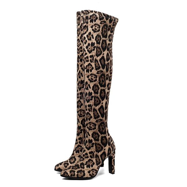 boots women leopard stretch suede high heels round toe footwear over the knee female shoes woman 2021 winter, Black
boots women leopard stretch suede high heels round toe footwear over the knee female shoes woman 2021 winter, Black