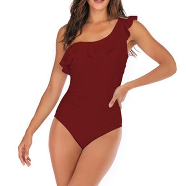 women's swimwear 2021 summer one pieces solid bikinis fashion slim shoulder female swimsuit brazilian push up beach, White;black
women's swimwear 2021 summer one pieces solid bikinis fashion slim shoulder female swimsuit brazilian push up beach, White;black
