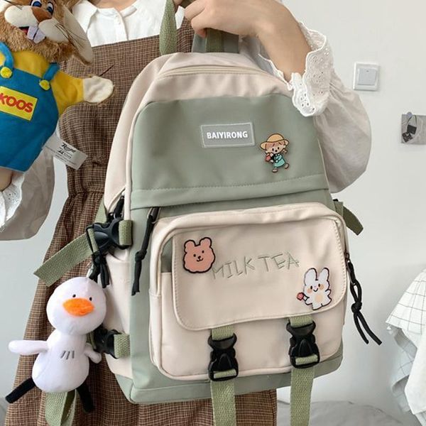 backpack enopella kawaii women nylon rucksack buckle design girls waterproof bookbag for teenager students school bag mochila
backpack enopella kawaii women nylon rucksack buckle design girls waterproof bookbag for teenager students school bag mochila