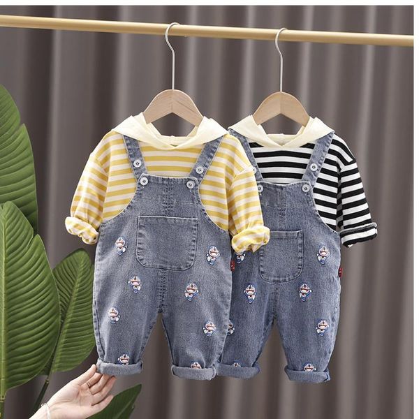 clothing sets spring autumn summer baby boys girls clothes set striped hoodie+cartoon jean overalls 2pcs for born infant tracksuits, White
clothing sets spring autumn summer baby boys girls clothes set striped hoodie+cartoon jean overalls 2pcs for born infant tracksuits, White