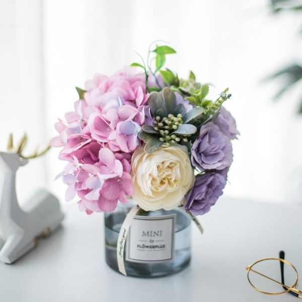 decorative flowers & wreaths rose hydrangea artificial flower hybrid bouquet silk for home decoration wedding holding bouquets fake
decorative flowers & wreaths rose hydrangea artificial flower hybrid bouquet silk for home decoration wedding holding bouquets fake