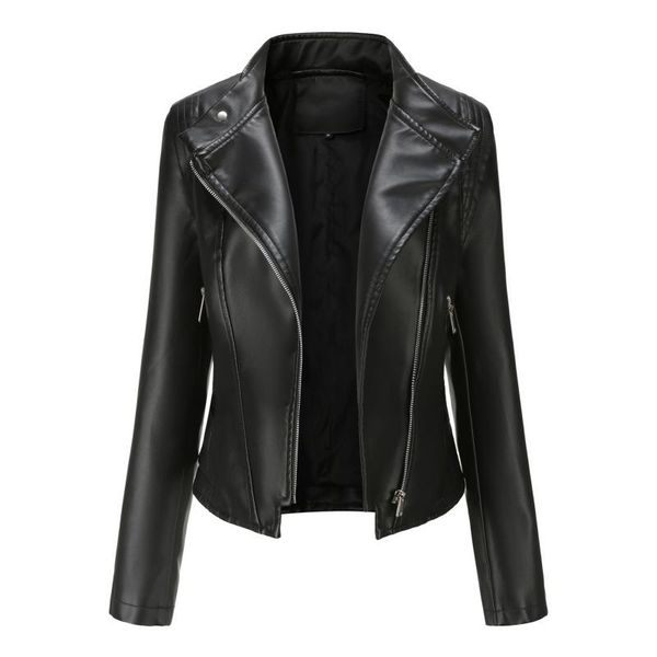 women's jackets faux leather jacket women 2021 autumn fashion zipper turn down collar short plus size winter motorcycle biker coat, Black;brown
women's jackets faux leather jacket women 2021 autumn fashion zipper turn down collar short plus size winter motorcycle biker coat, Black;brown