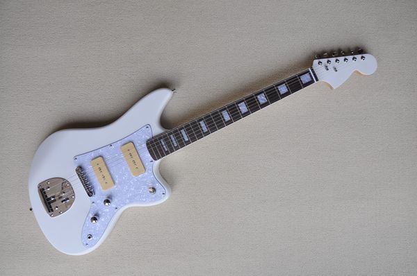 white body electric guitar with h-h pickups,white pearl pickguard,rosewood fingerboard,chrome hardware,provide customized services
white body electric guitar with h-h pickups,white pearl pickguard,rosewood fingerboard,chrome hardware,provide customized services