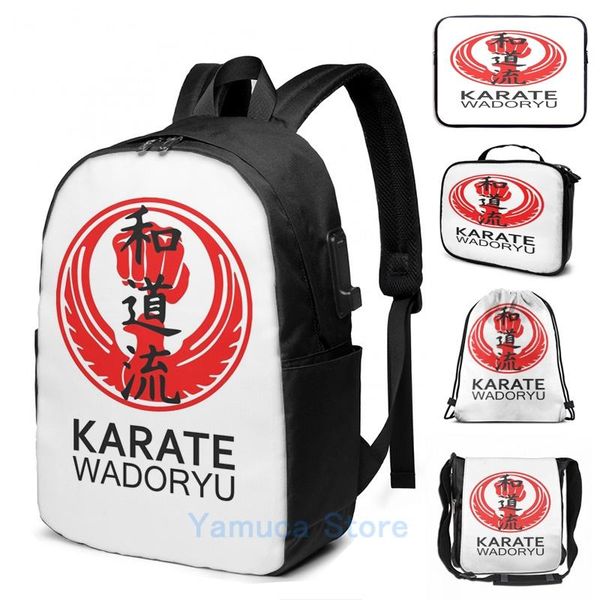 backpack funny graphic print wadoryu karate symbol and kanji usb charge men school bags women bag travel laptop
backpack funny graphic print wadoryu karate symbol and kanji usb charge men school bags women bag travel laptop